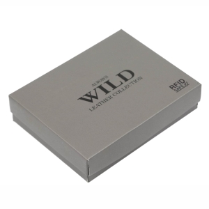 Czarny skórzany męski portfel Always Wild N4-P-CHM RFID