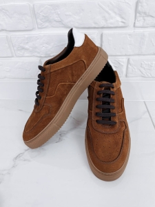 Buty męskie sneakersy camel Stylovy 4244