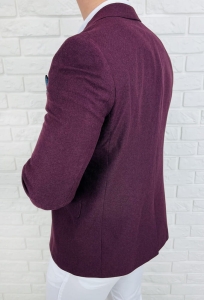 Marynarka męska elegancka bordowa 3439