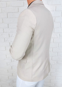 Kremowa elegancka marynarka męska Stylovy 3439