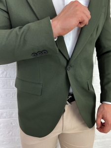 Marynarka męska casual khaki Stylovy H93