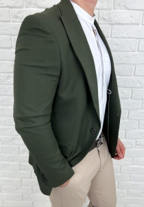 Marynarka męska casual khaki Stylovy H93