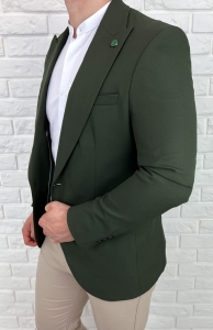 Marynarka męska casual khaki Stylovy H93