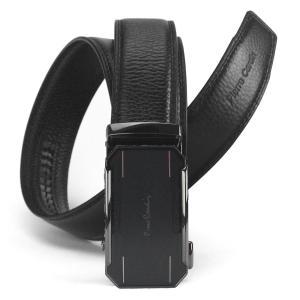Pierre Cardin 546 HY08 czarny pasek męski klamra automatyczna