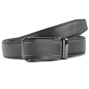Pierre Cardin 546 HY08 czarny pasek męski klamra automatyczna