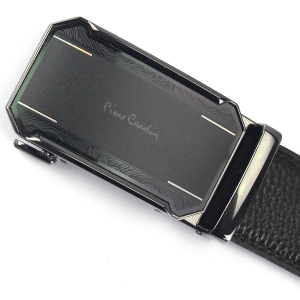 Pierre Cardin 546 HY08 czarny pasek męski klamra automatyczna