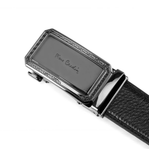 Pierre Cardin 557 HY08 skórzany pasek męski czarny automatyczny