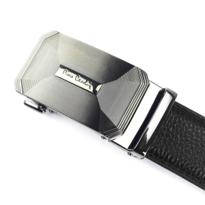 Pierre Cardin 555 HY08 pasek męski skórzany czarny automatyczny