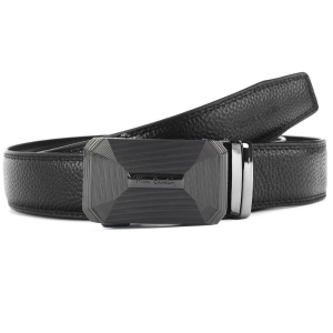 Pierre Cardin 555 HY08 pasek męski skórzany czarny automatyczny