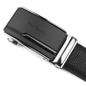Pierre Cardin 553 HY08 pasek męski skórzany czarny automatyczny