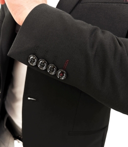 Czarna marynarka męska klasyczna slim fit 1776