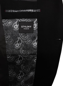 Czarna marynarka męska klasyczna slim fit 1776