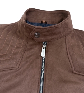 Kurtka biker zamszowa męska camel M-7196 Stylovy