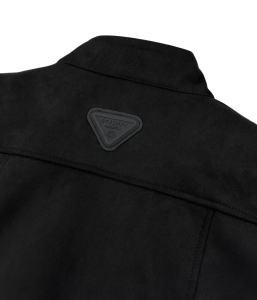 Kurtka biker zamszowa męska czarna M-7196 Stylovy
