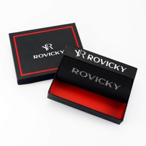 Portfel męski skórzany czarny Rovicky N62-RVTP
