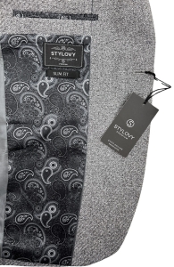 Szara elegancka marynarka męska Stylovy