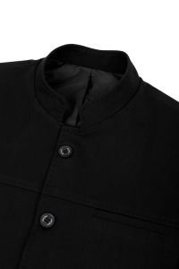 Czarna marynarka męska ze stójką casual slim fit Stylovy 2182