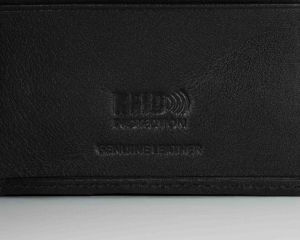 Portfel skórzany męski czarny rfid bez kieszeni na bilon 125