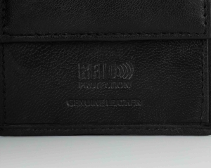 Portfel męski skórzany czarny rfid skóra naturalna 114