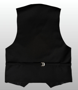 Kamizelka garniturowa męska czarna do garnituru slim fit elegancka Stylovy D-1188