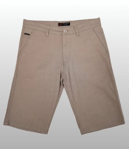 Spodenki męskie beżowe szorty chinos bermudy bawełniane slim fit 250