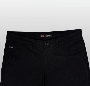 Spodenki męskie czarne szorty chinosy bawełniane slim fit 250