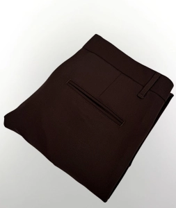 Brązowy garnitur męski czekoladowy slim fit 5644