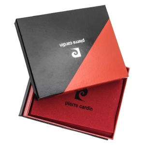 Pierre Cardin Tilak 40 8805 czarny poziomy skórzany portfel