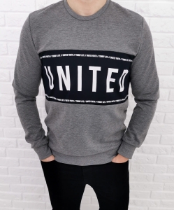 Szara bluza bez kaptura Tommy life united 70255