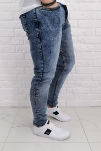 Spodnie męskie jeansowe marmurki 554