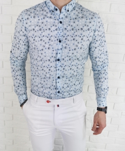 Jasnoniebieska koszula Tommy life w kropki