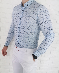 Jasnoniebieska koszula Tommy life w kropki