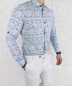 Jasnoniebieska koszula Tommy life w kropki