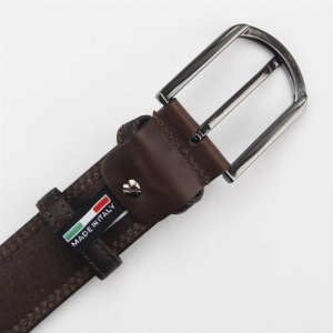 Czarny skórzany elegancki pasek PSN 6205 Pierre Cardin