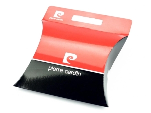 Czarny skórzany elegancki pasek PSN 6205 Pierre Cardin