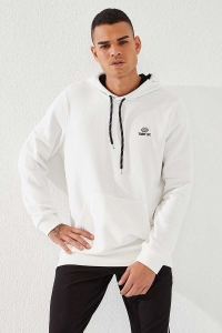 Biała bluza męska kangurka kaptur Tommy Life 87872
