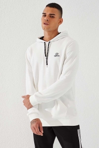 Biała bluza męska kangurka kaptur Tommy Life 87872