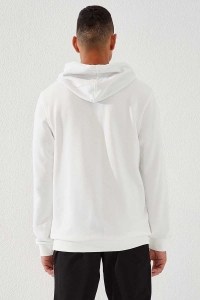 Biała bluza męska kangurka kaptur Tommy Life 87872