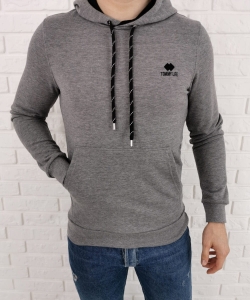 Szara bluza męska kangurka kaptur Tommy Life 87872