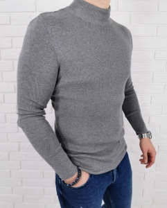 Szary sweter półgolf męski 3431