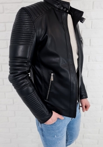 Kurtka skórzana męska ramoneska biker 1631