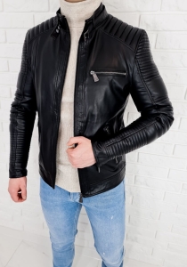 Kurtka skórzana męska ramoneska biker 1631