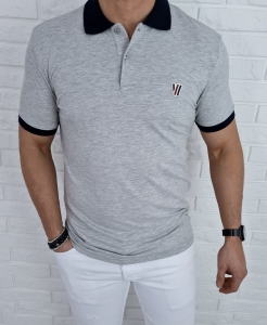 Szara koszulka polo męska tommy life 87938