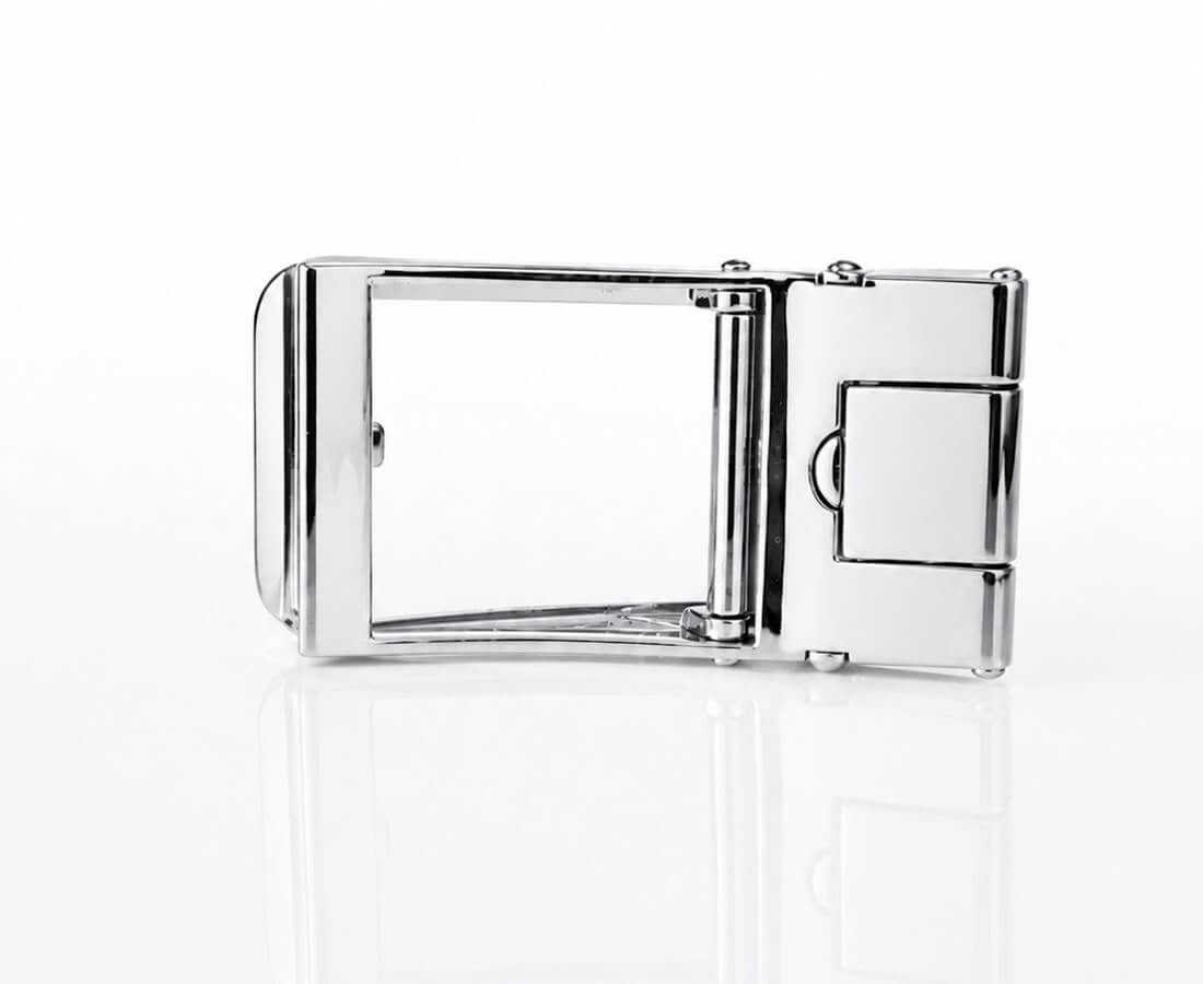 Klamra do paska skórzanego męskiego zaciskowa sprzączka srebrna - Modus Belt
