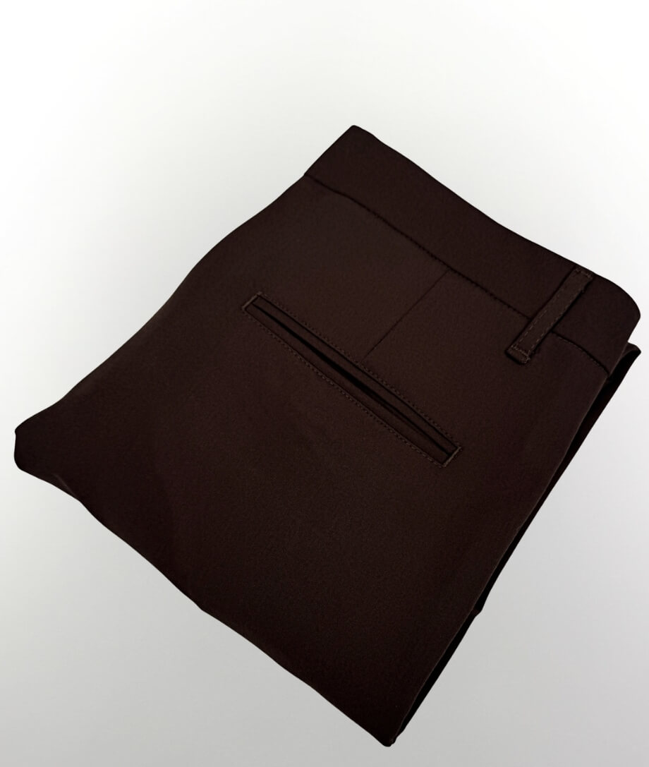 Brązowy garnitur męski czekoladowy slim fit 5644